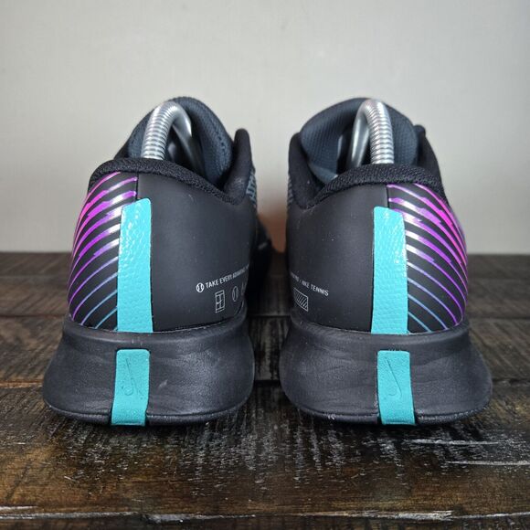 NEW Nike Zoom Vapor Pro 2 HC Mens Size 8 Tennis Shoes FD6692 001 Black Purple - Picture 4 of 12